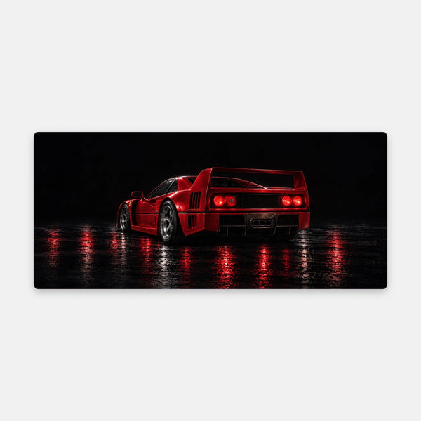 Mauspad Ferrari F40, flach liegend von oben