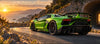 Mauspad Lamborghini Aventador SVJ Verde Mantis, Detail des Drucks