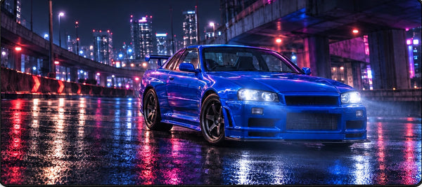 Mauspad Nissan Skyline GT R R34, Detail des Drucks
