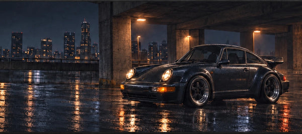 Mauspad Porsche 911 Turbo 964, Detail des Drucks