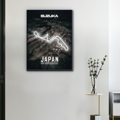 Leinwand F1-Strecke Suzuka Japan