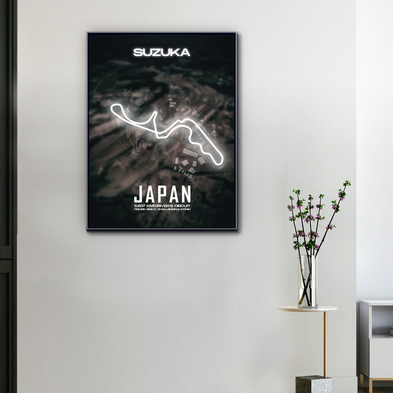 Leinwand F1-Strecke Suzuka Japan, Ansicht 1