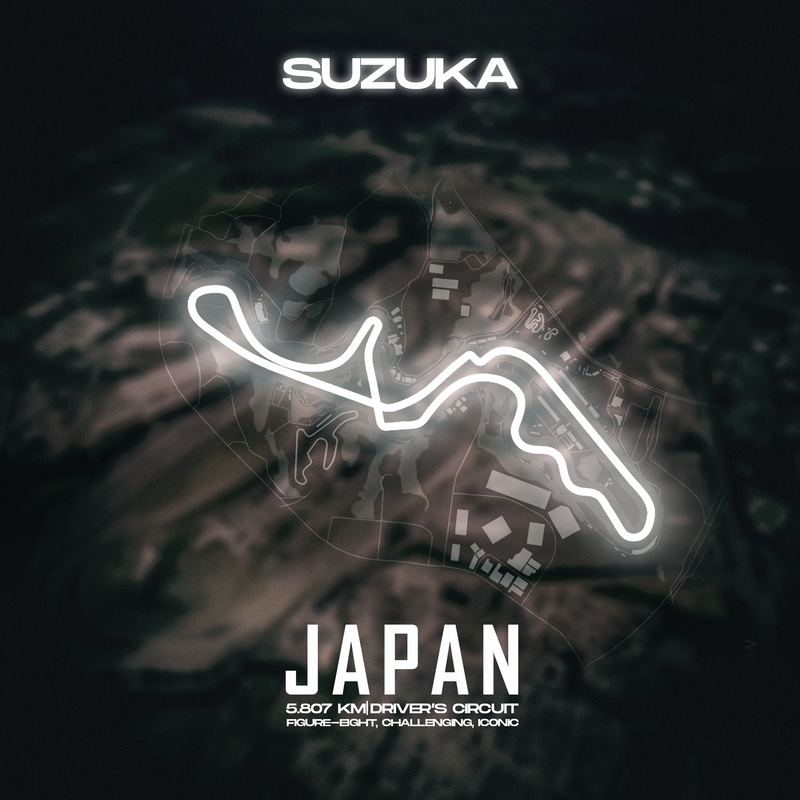 Leinwand F1-Strecke Suzuka Japan, Ansicht 2