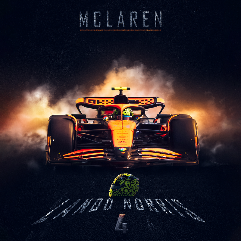 F1-Leinwand Lando Norris, Ansicht 2