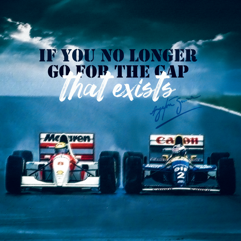 F1-Leinwand Ayrton Senna Alles oder nichts, Ansicht 2