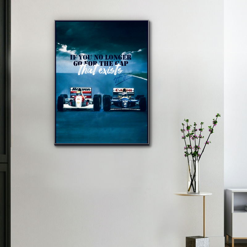 F1-Leinwand Ayrton Senna Alles oder nichts, Ansicht 1