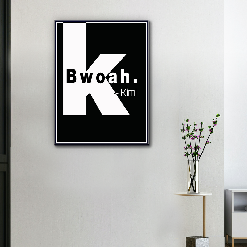 F1-Leinwand Bwoah Kimi Räikkönen, Ansicht 1
