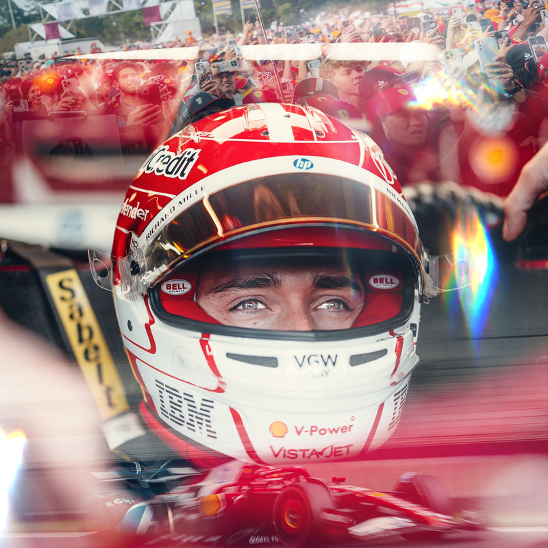 F1-Leinwand In den Augen von Charles Leclerc, Ansicht 2