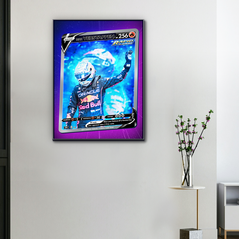 F1-Leinwand Max Verstappen Legendäre Karte, Ansicht 1