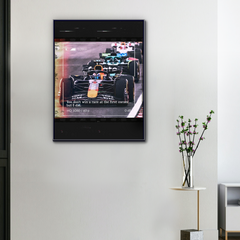 F1-Leinwand Max Verstappen Der Mut zur ersten Kurve