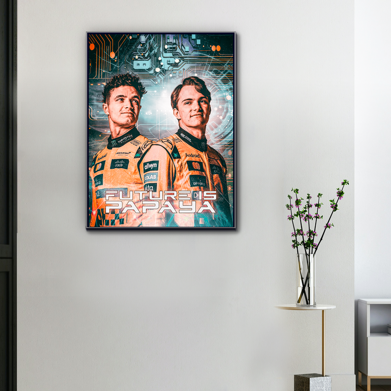 F1-Leinwand Norris x Piastri McLaren-Team, Ansicht 1