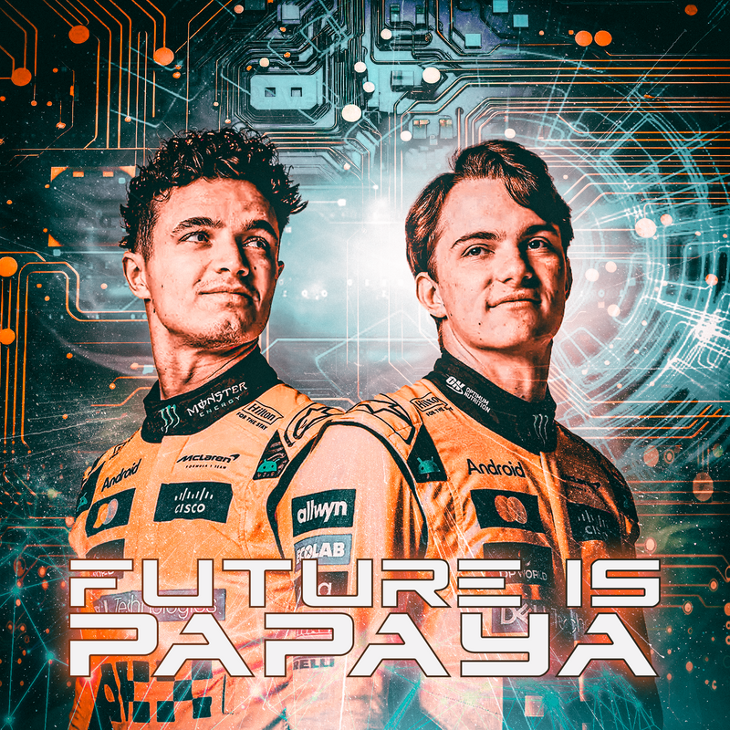 F1-Leinwand Norris x Piastri McLaren-Team, Ansicht 2