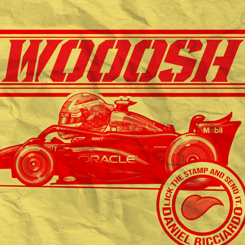 F1-Leinwand Ricciardo – WOOSH, Ansicht 2