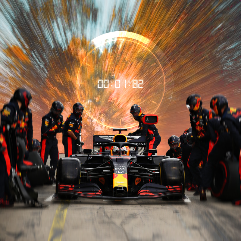 F1-Leinwand Verstappen x Red Bull Eine Sekunde zum Herrschen, Ansicht 2