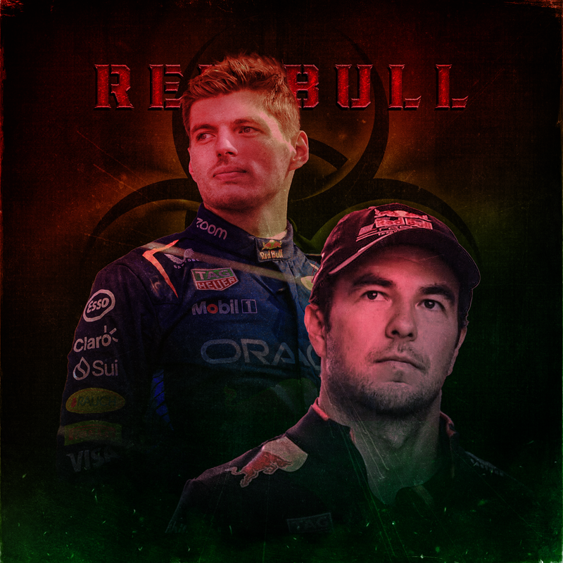 F1-Leinwand Max Verstappen x Sergio Pérez, Ansicht 2
