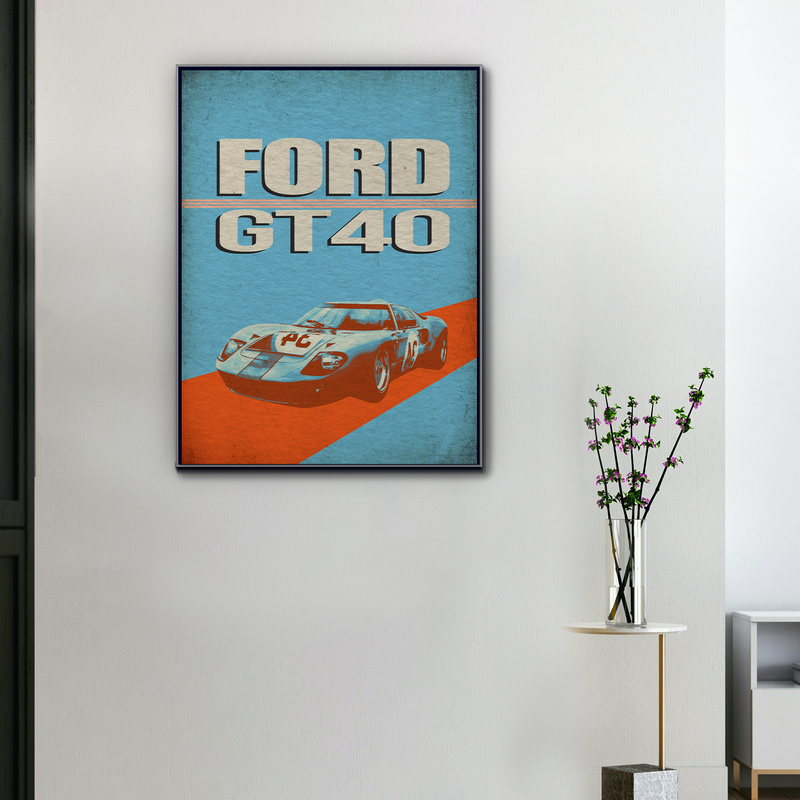 Ford GT40-Leinwand – Gulf-Vermächtnis, Ansicht 1
