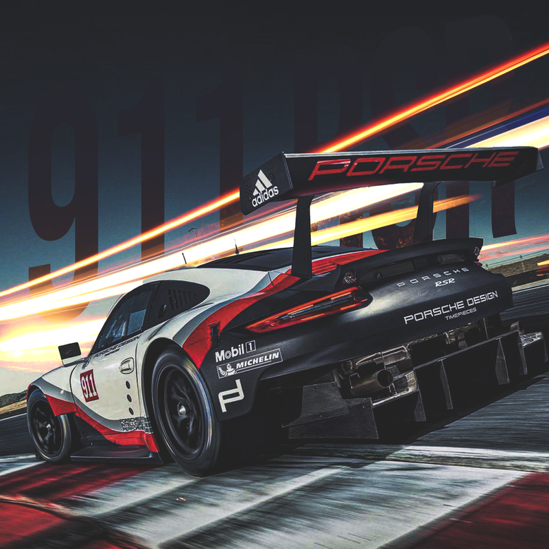 Porsche 911 GT3 RSR-Leinwand, Ansicht 2
