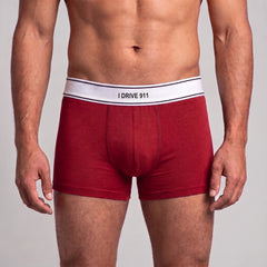 Personalisierte I DRIVE Boxershorts, rot