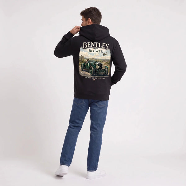 Sweat Bentley Blower The Art of Adventure noir porté de dos en plan large