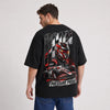 T-shirt F1 Esteban Ocon Signature noir avec pilote et monoplace vus de dos