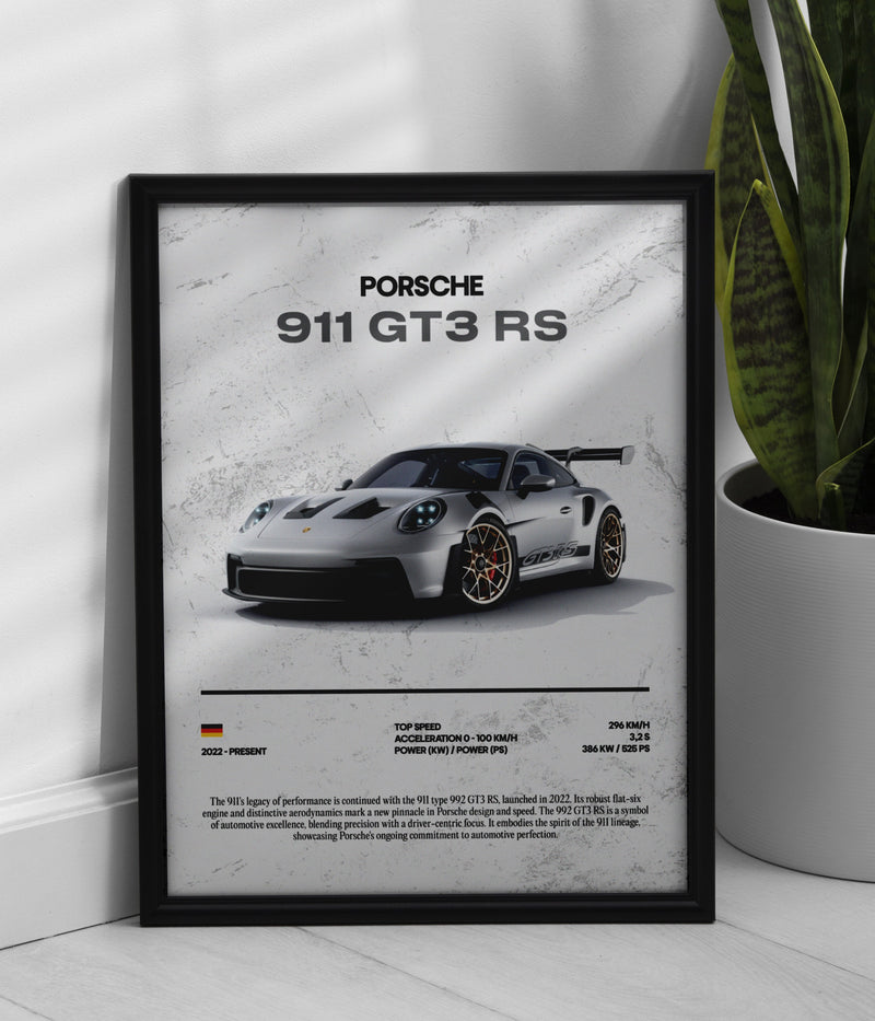 Poster Porsche 911 GT3 RS, Ansicht 1