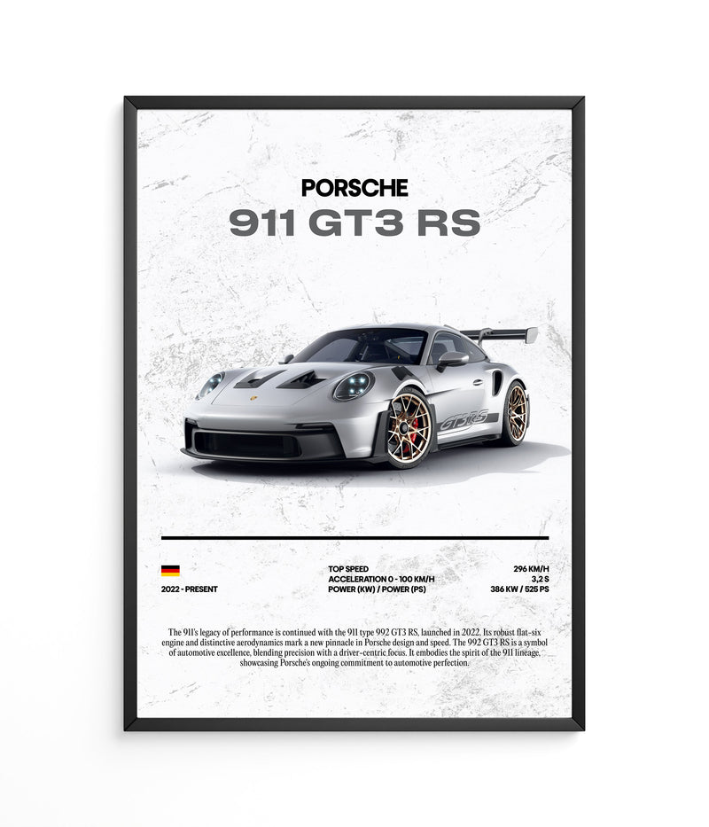 Poster Porsche 911 GT3 RS, Ansicht 2